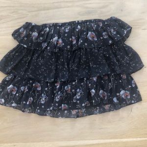 Ulla Johnson Orion skirt in dark blue floral sz 2